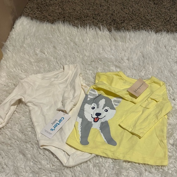 2pc lot NWT First Impressions Boy Husky Pup carters  3-6M 30%off w🩷 - Picture 1 of 6